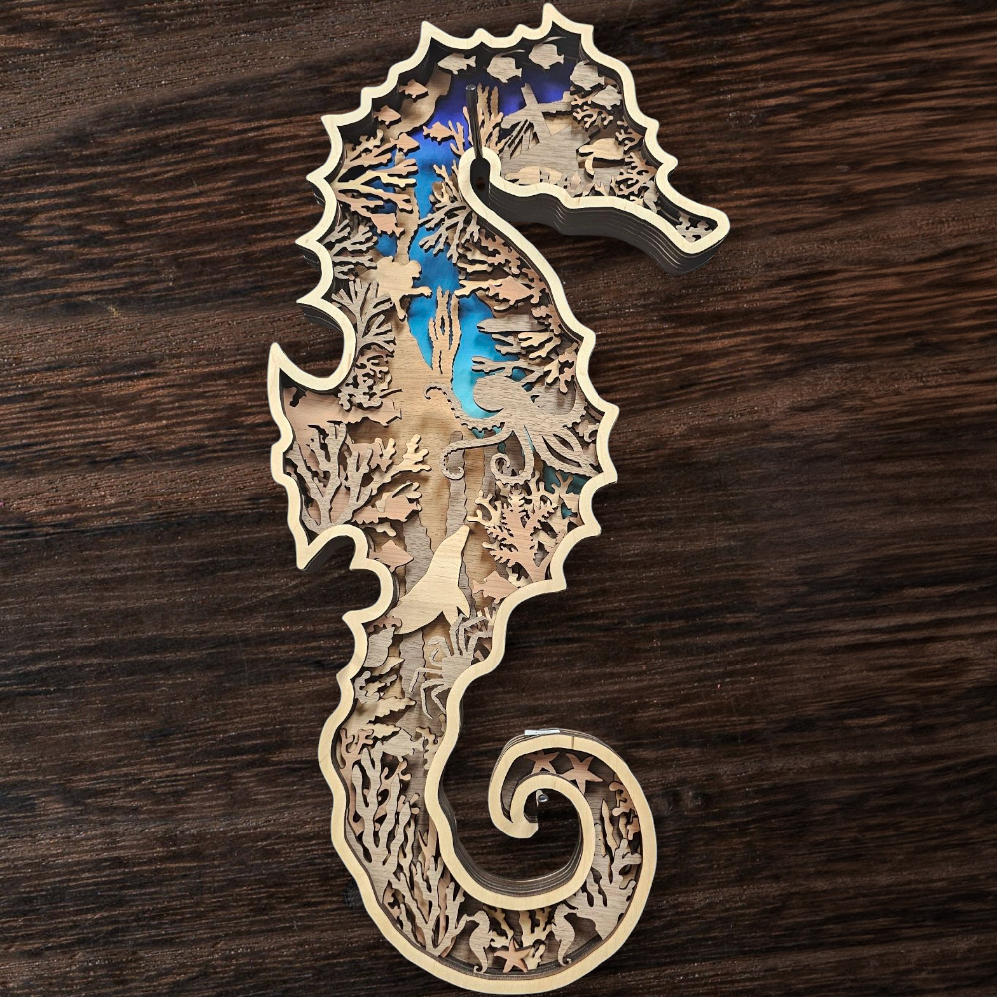 Multi-Layer Seahorse Art Class – Create Your Own Wood Masterpiece - Choose your Date