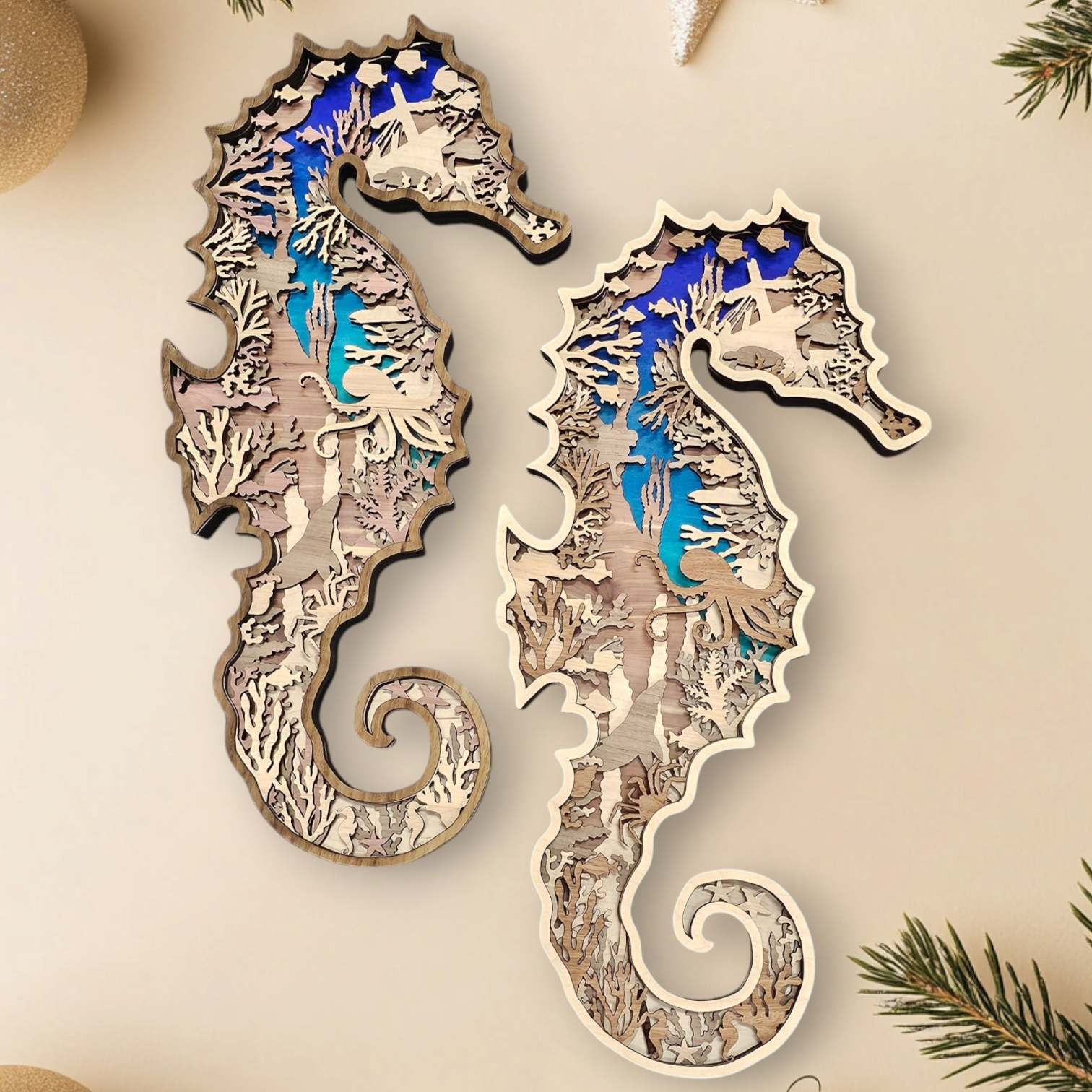 Multi-Layer Seahorse Art Class – Create Your Own Wood Masterpiece - Choose your Date